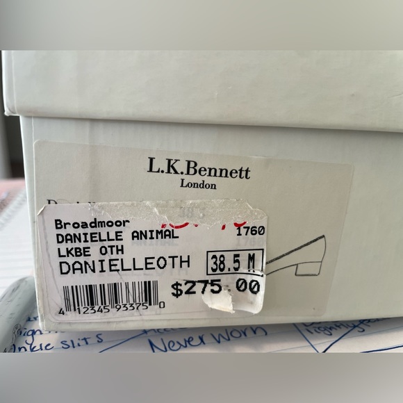 LK Bennet Animal Print Flats - Picture 3 of 8